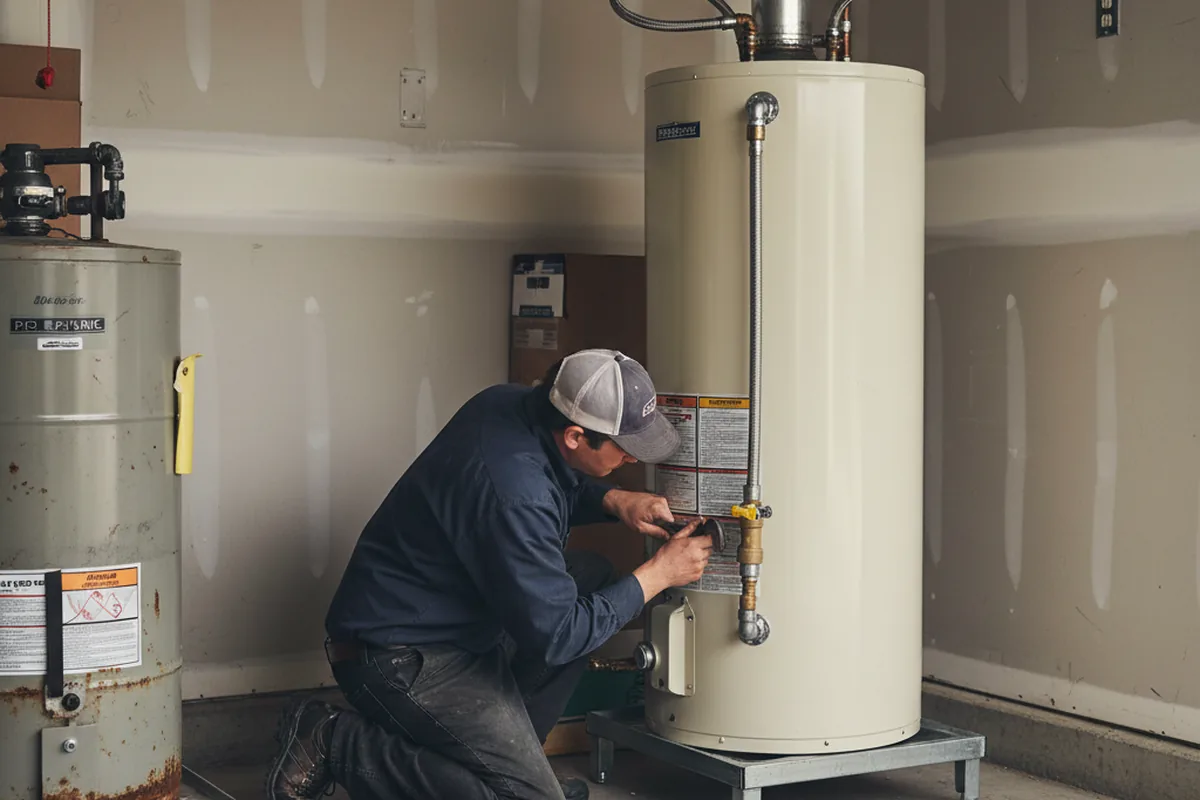 Water heater and shutoff valve replacement in Belle Glade